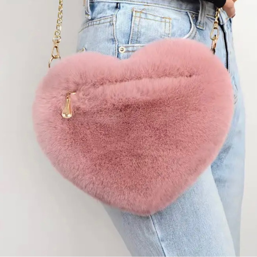 Pink Plush Purse